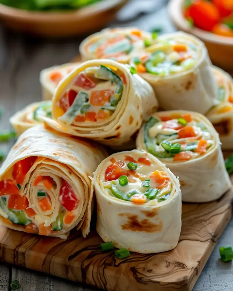 Fresh Vegetable Tortilla Roll Ups