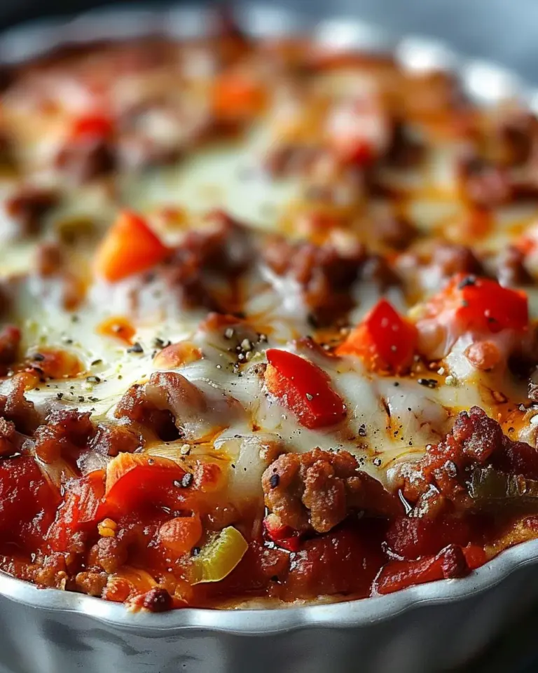 Irresistibly Easy Crustless Pizza Bowl for Low-Carb Lovers