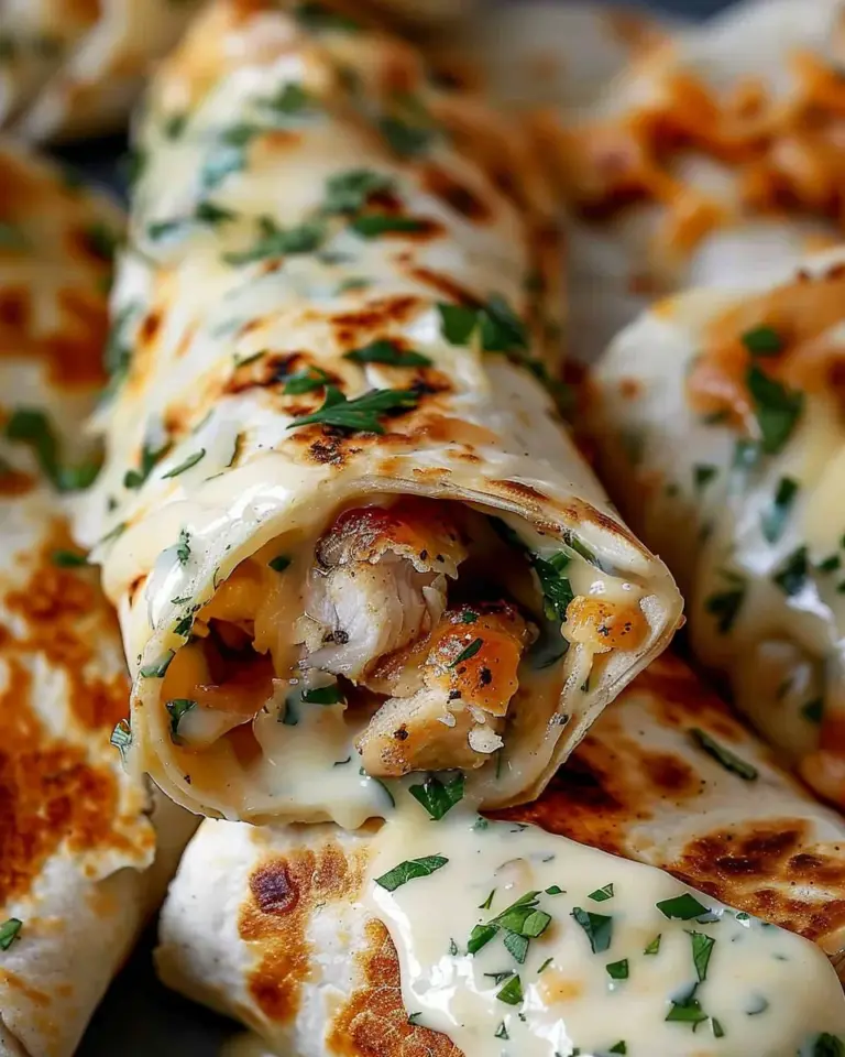 Low Carb Cheesy Garlic Chicken Wraps