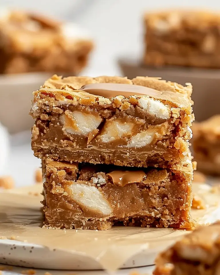 Chewy Biscoff Blondies: 8 Irresistible Steps with Gooey Centers