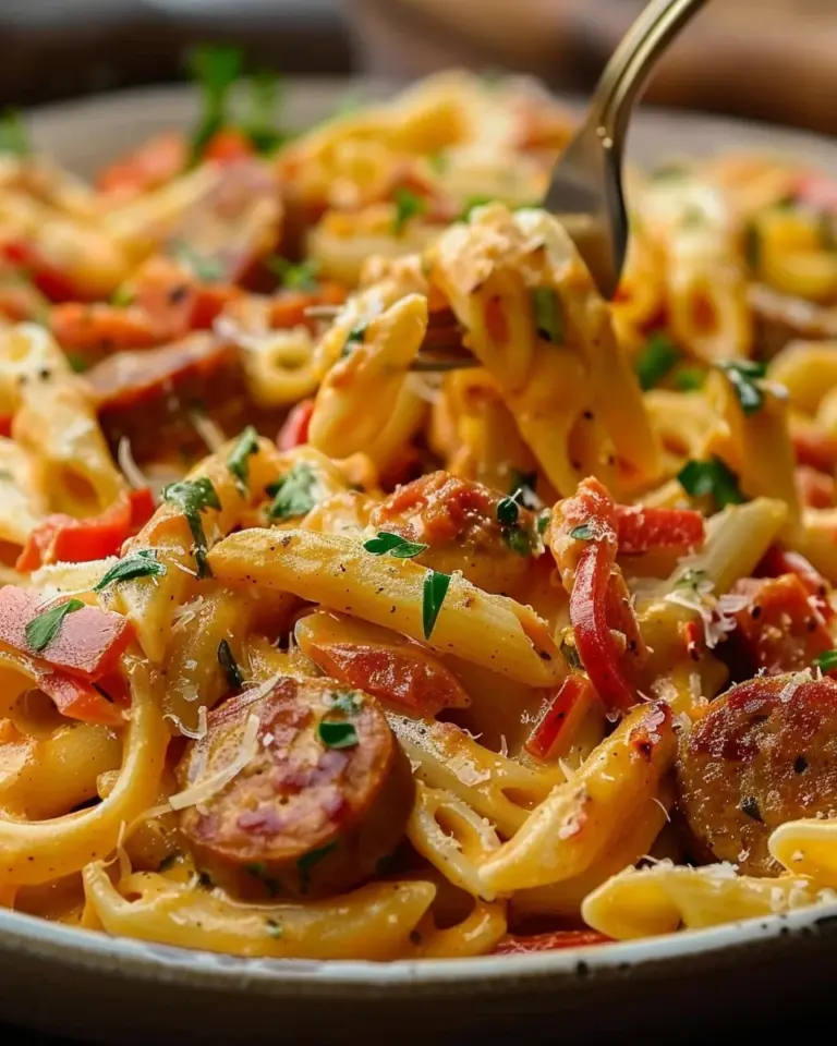 Creamy Pepper Jack Cajun Sausage Pasta