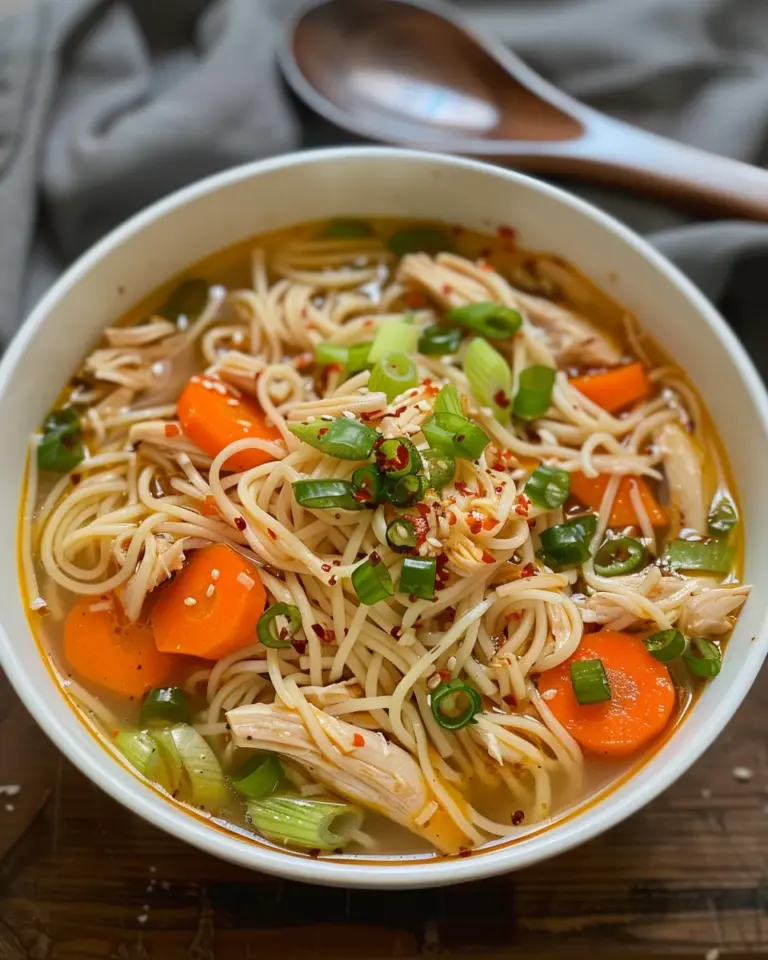 Aromatic Ginger Scallion Chicken Noodle Soup – Alrightwithme