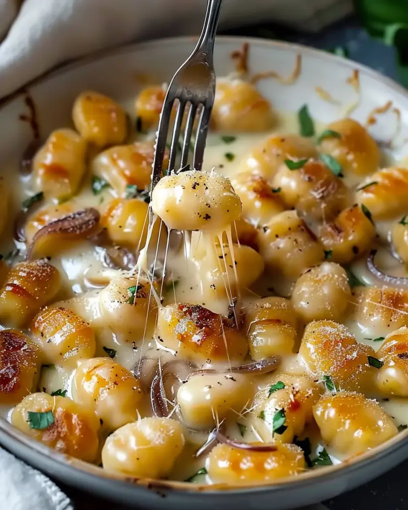 Buttery Gnocchi With Caramelized Onions And Gruyère Bliss