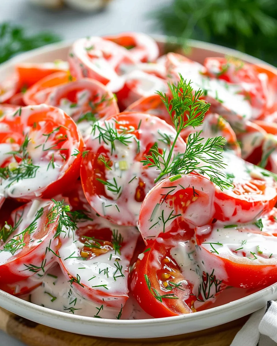 Tomato Garlic Salad