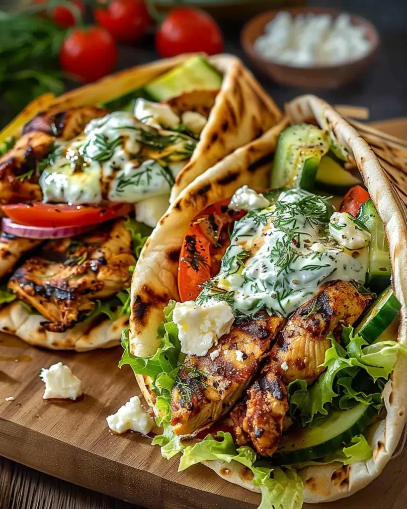 Grandma’s Mediterranean Chicken Gyros