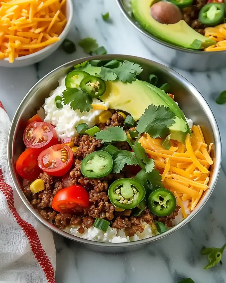 Quick Meal Prep Cottage Cheese Taco Bowls