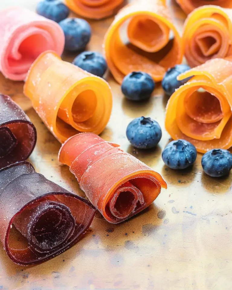 Blueberry Peach Fruit Leather