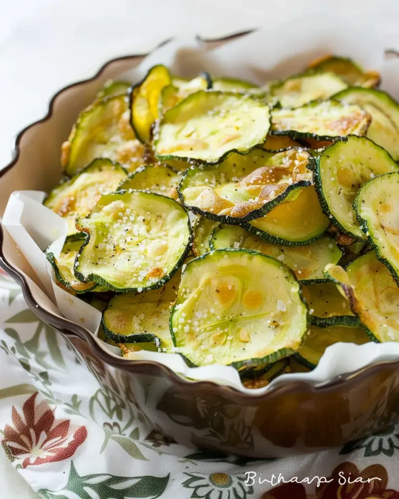 Salt and Vinegar Zucchini Chips