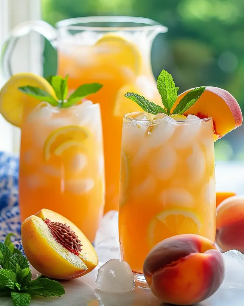 Refreshing Peach Lemonade