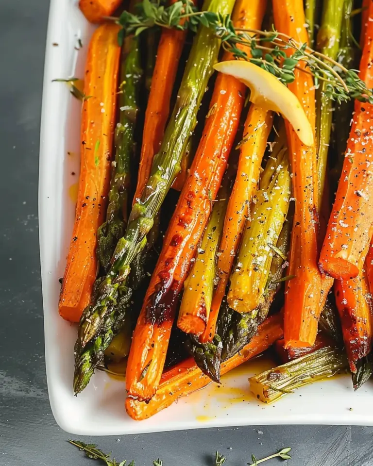 Roasted Asparagus and Carrots Recipe