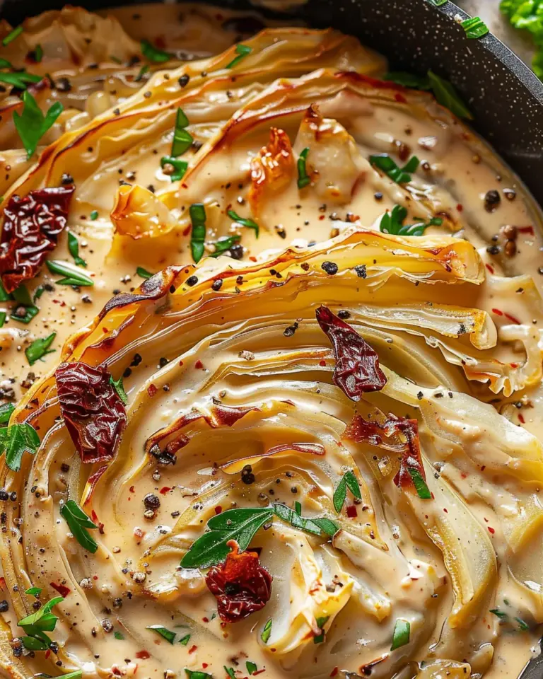 Marry Me Melting Cabbage with Creamy Tuscan Sauce