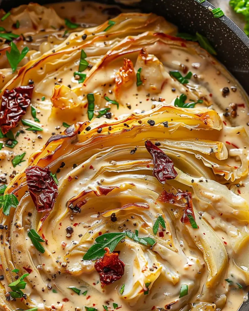 Marry Me Melting Cabbage with Creamy Tuscan Sauce