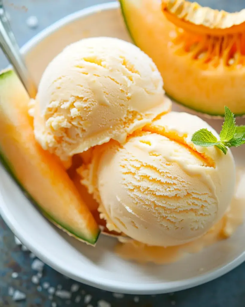 Cantaloupe Sea Salt Ice Cream