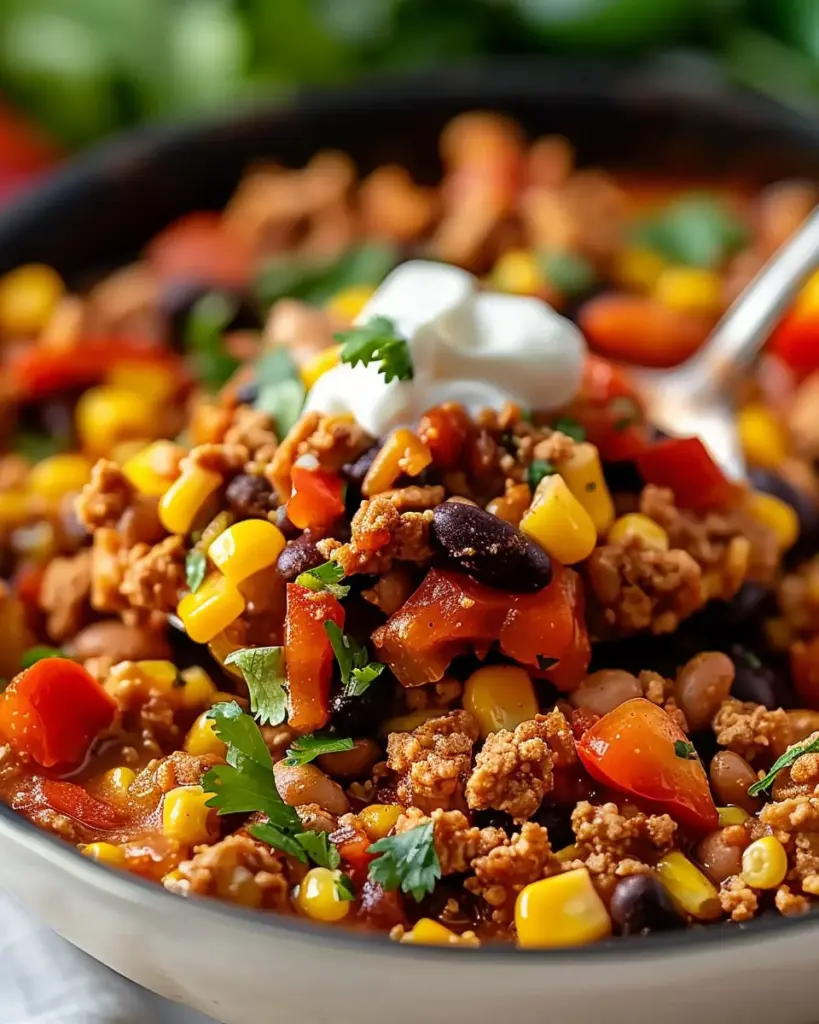 Easy Ground Turkey Taco Skillet (One-Pan Meal)
