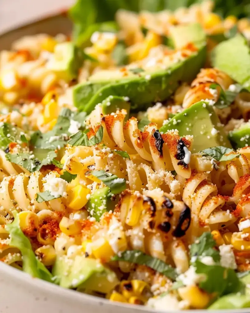 Creamy Street Corn Pasta Salad