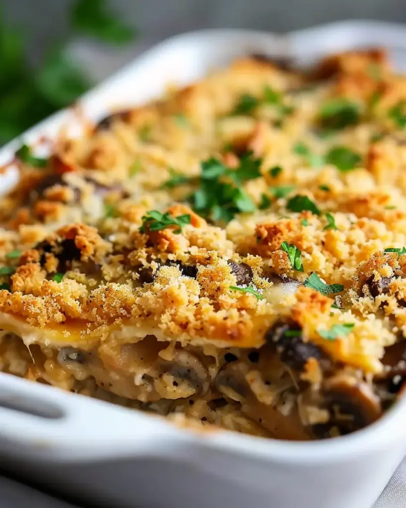 Stuffed Mushroom Casserole