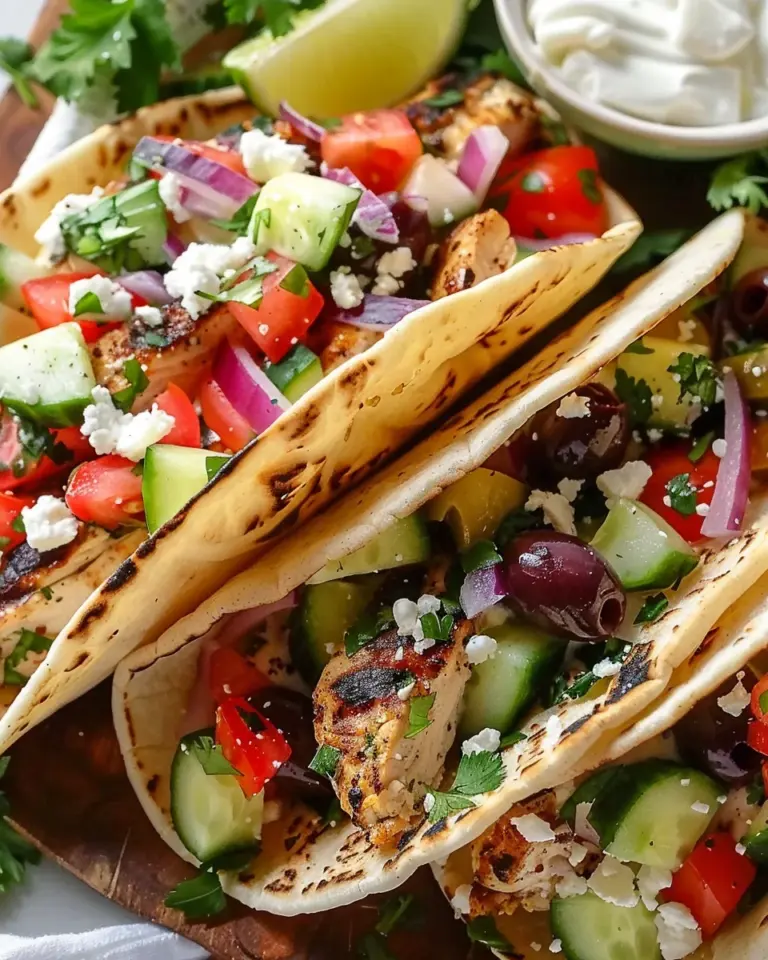 Mediterranean Chicken Tacos