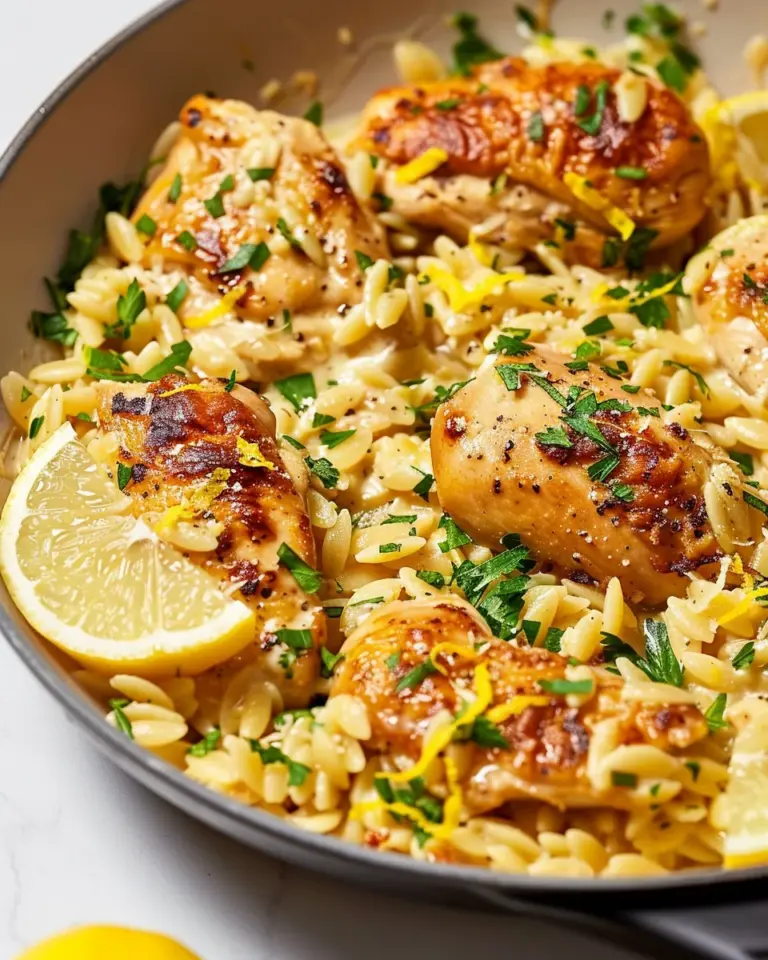 Creamy Lemon Chicken Orzo
