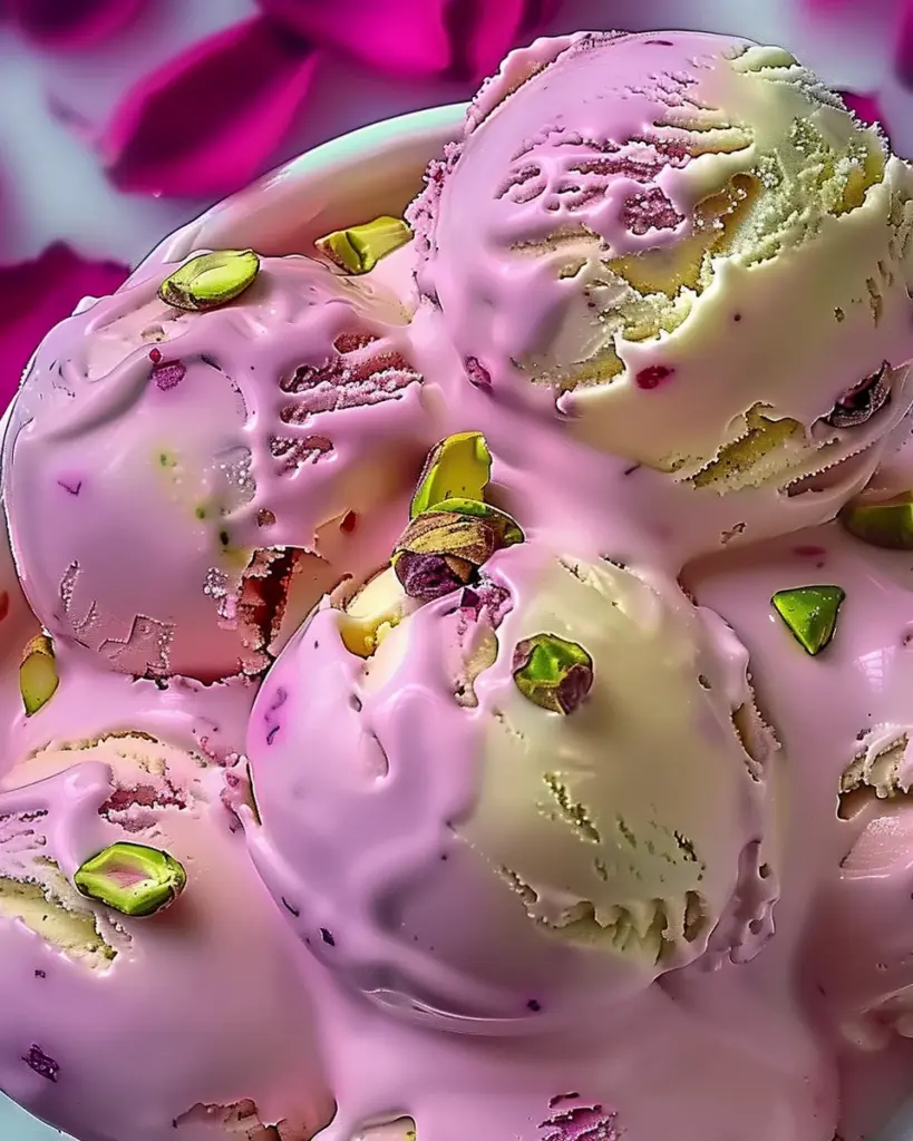 Rose Pistachio Cheesecake Ice Cream: An Incredible Ultimate Recipe