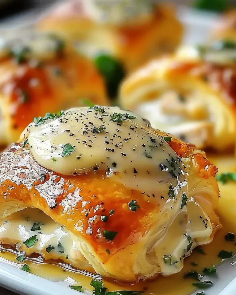 Decadent Chicken Pillows with Garlic Parmesan Sauce: An Amazing Ultimate Recipe