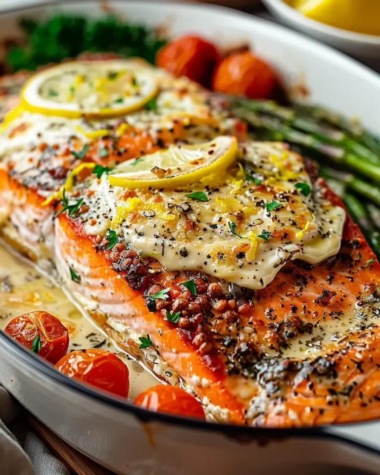 Baked Boursin Salmon – Creamy, Flavorful & Perfectly Baked