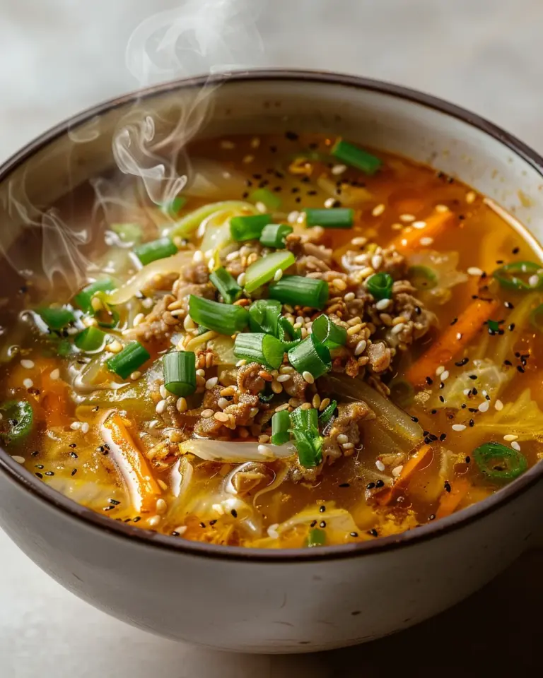 Cozy One-Pot Egg Roll Soup Recipe