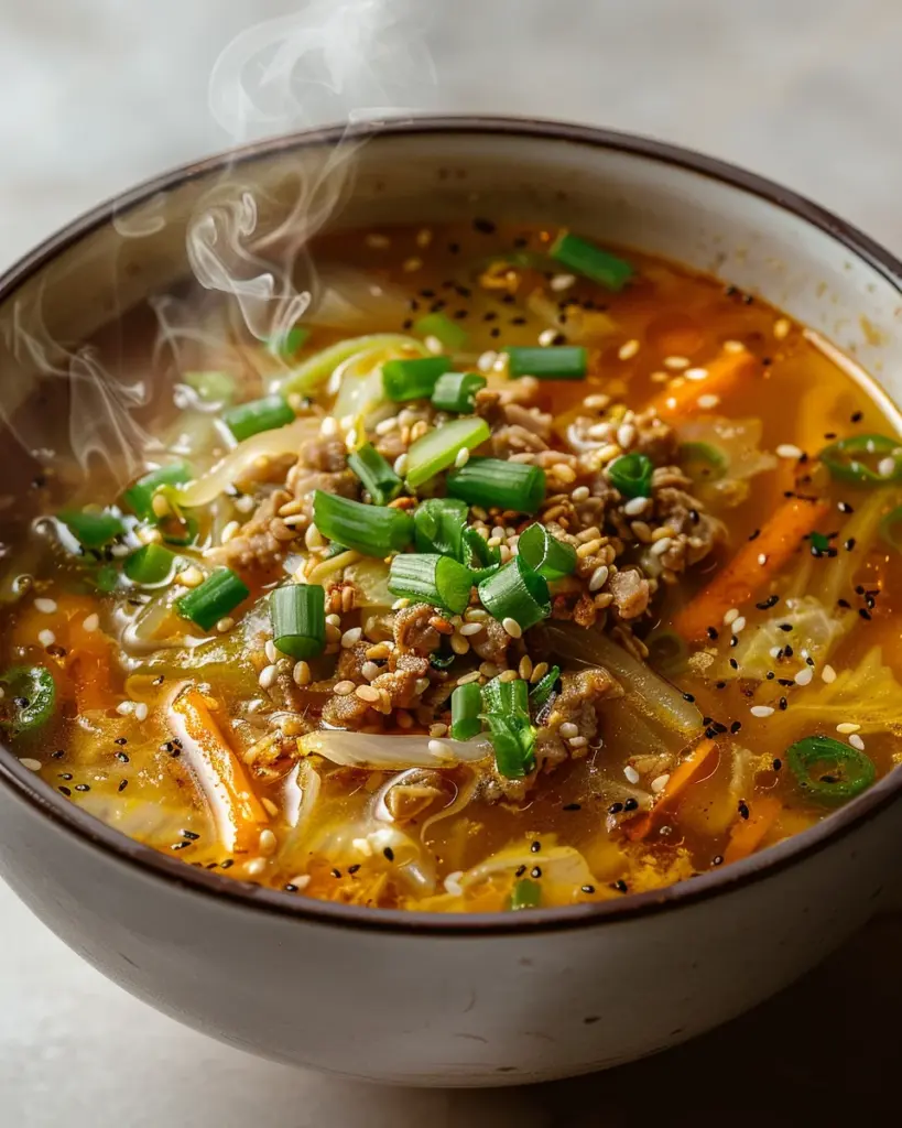 Cozy One-Pot Egg Roll Soup Recipe