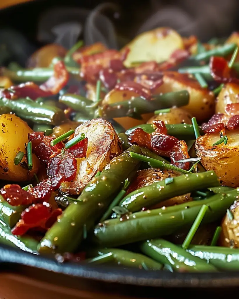 Country Ranch Green Beans ‘and Potatoes with Bacon
