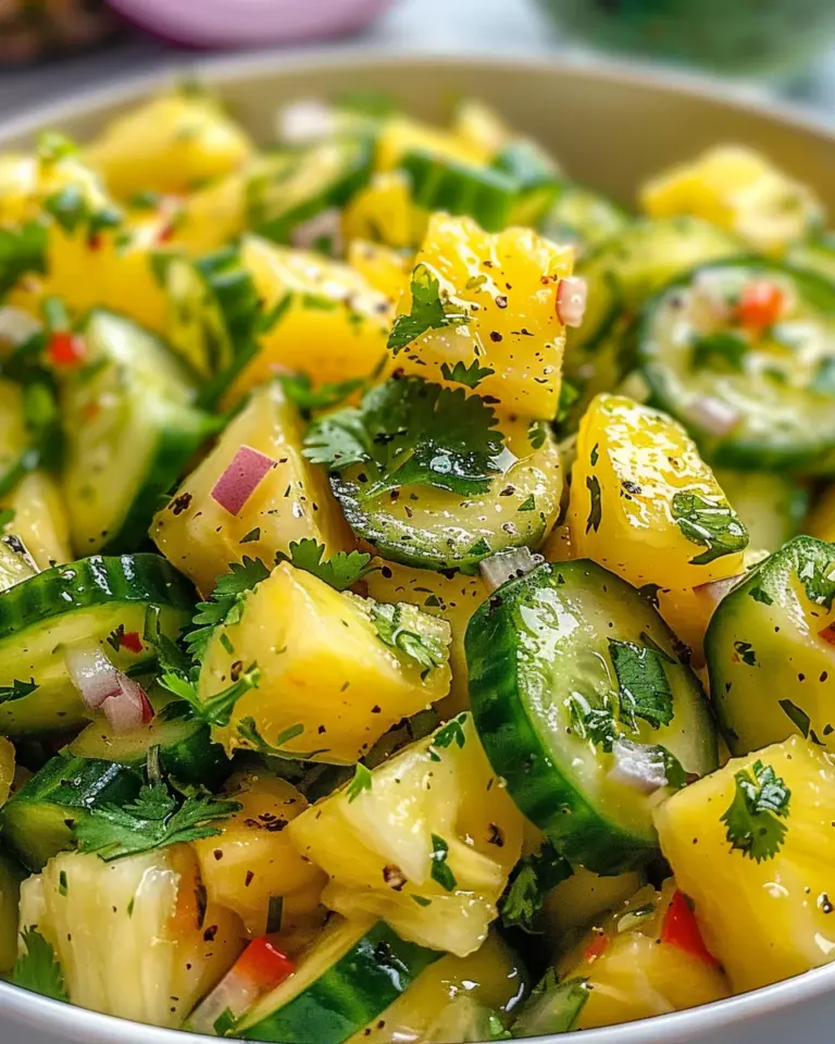 Pineapple Cucumber Salad